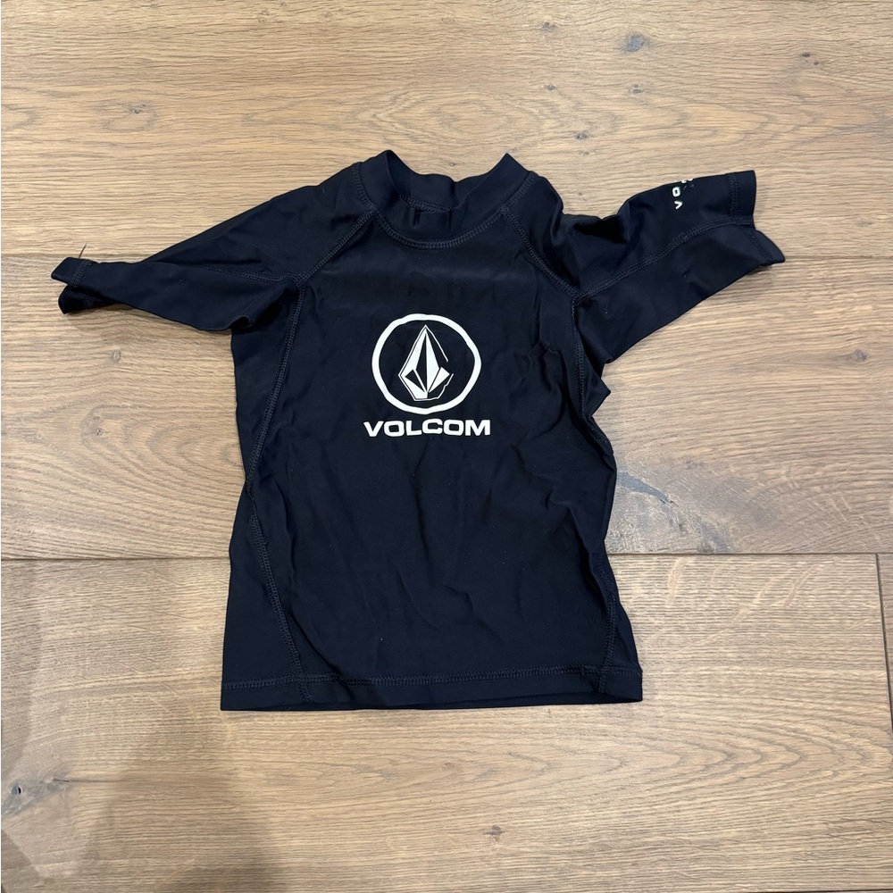 Volcom black kids rash guard- 2T